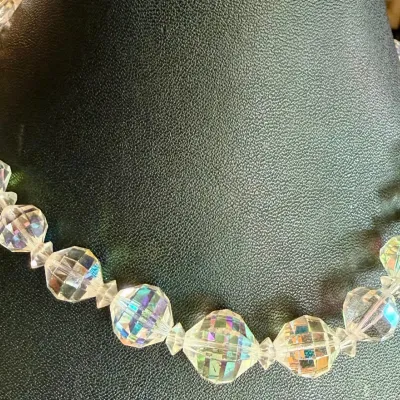 Laguna Rock Crystal Round Graduated Bead 15 Inch Necklace