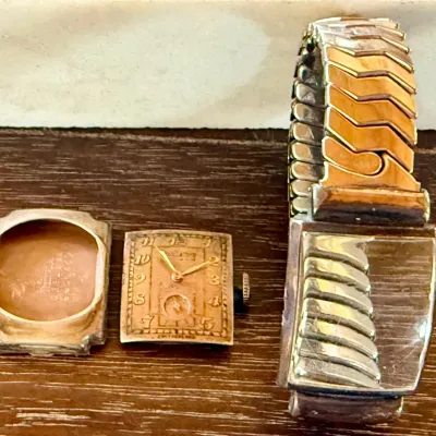 Antique Gruen Curvex 10k Gold Filled Wrist Watch