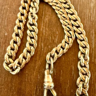 Antique Simmons Watch Fob11 Inch Chain