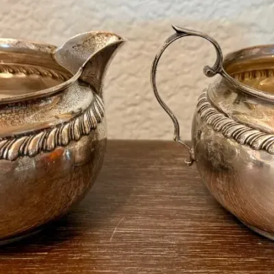 Gorham 167.91 Grams Sterling Silver Creamer & Sugar - 912 & 913