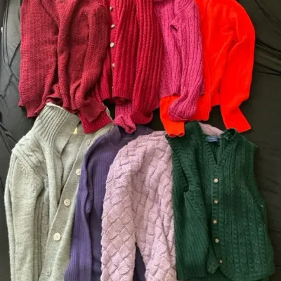 Rainbow Of Vintage Sweaters