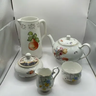 Varied Teapot And Pitcher China