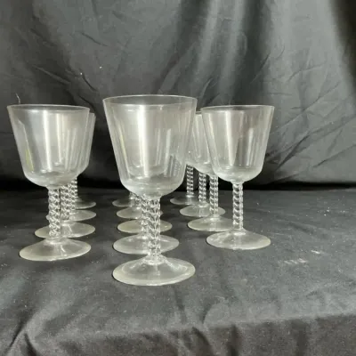 Vintage Wine Goblet Set