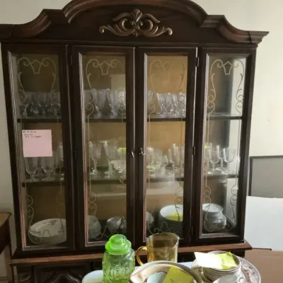 Glass And Wood Cabinet 