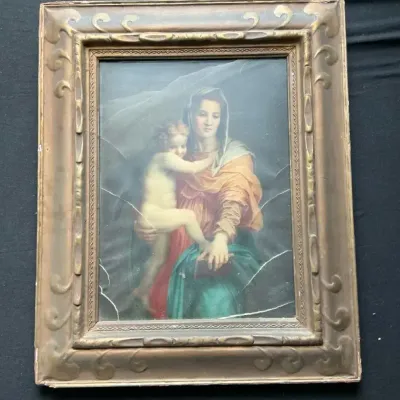 Framed Mother And Child Print
