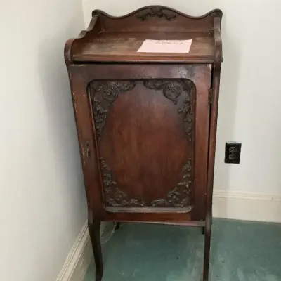 Tall Wooden Nightstand