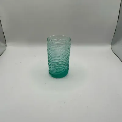 Vintage Blue Textured Drinking Glasses