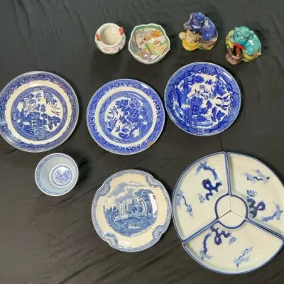 Blue and White Decor and Figurines