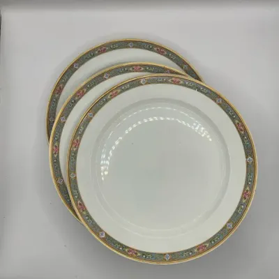 Martin Limoges Porcelain Dinner Plates - Lot Of 5