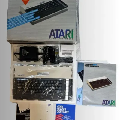 Atari 800XL Home Computer with Original Box and Manuals