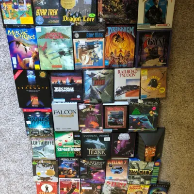 Vintage Classic PC Game Box Collection