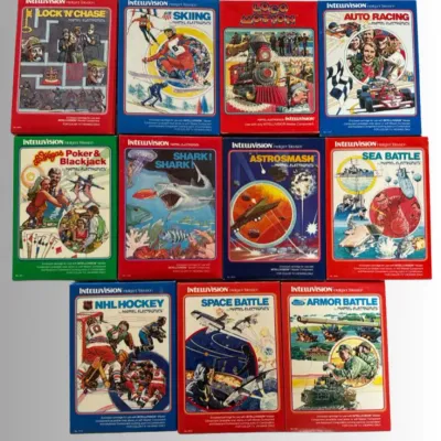 Vintage Mattel Intellivision 11-Video Game Cartridge Set