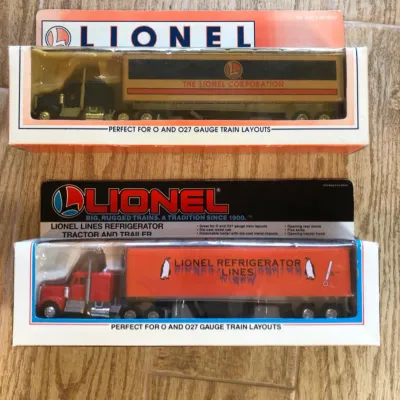 Pair of Lionel Lines Tucks with Trailers - Original Packaging