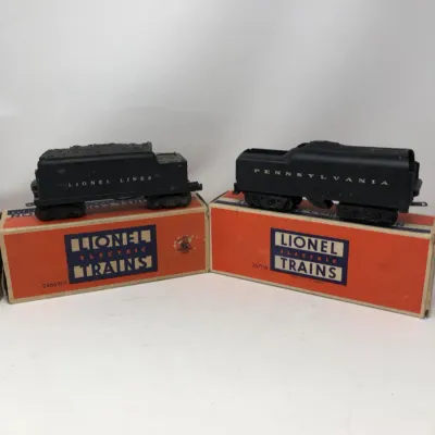 Vintage Lionel Lines & Pennsylvania Whistle Tender Cars