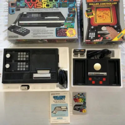 ColecoVision Console & Roller Controller Set with Original Box (1982)