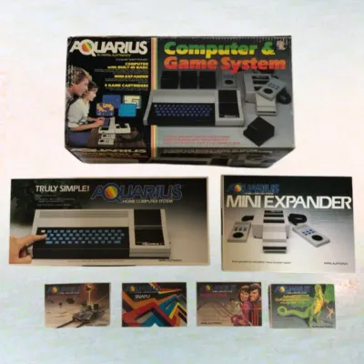 Vintage Mattel Aquarius Home Computer System Bundle with Expander