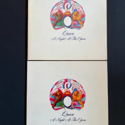 Two Queen A Night At The Opera Gatefold Vinyl Albums