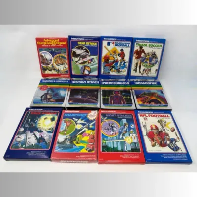 12 Mattel Intellivision Video Game Bundle with Original Packaging