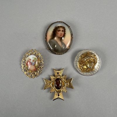 Collection of Four Brooches