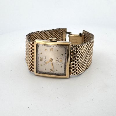 Vintage Moeris 17 Jewel 10 1/2" Unadjusted Swiss Movement Gold-Filled Watch