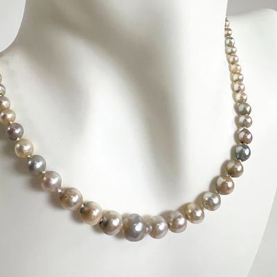 Freshwater Pearl Necklace, 14k Gold Clasp