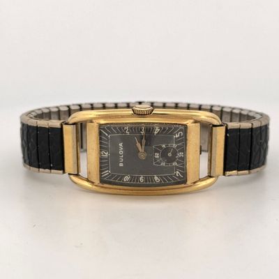 Bulova Gold FIlled Art Deco Rectangular Wristwatch