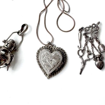 Three Sterling Silver Pendants/Charms