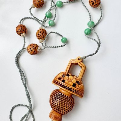 Chinese Carved Necklace