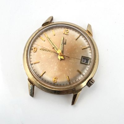 Bulova Accutron 14K Gold Filled Case Watch