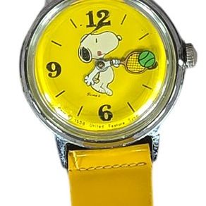 Sale Photo Thumbnail #236: Vintage Snoopy Character Watch with Tennis Ball Floating Second Hand
