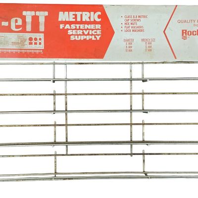 Sale Photo Thumbnail #837: Vintage pic-eTT Rockford Metric Fastener Service Supply Wire Retail Display Rack