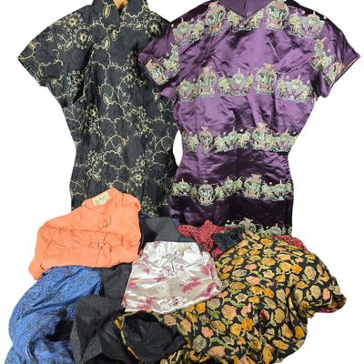 Sale Photo Thumbnail #279: A Collection of Vintage Asian Women's Apparel and Accessories Including Mandarin Fashions