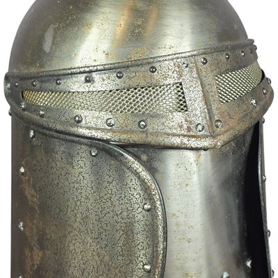 Sale Photo Thumbnail #313: Seymour Mann Camelot Pewtertone Knight Helmet Ice Bucket