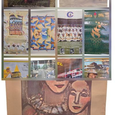 Sale Photo Thumbnail #826: An Assortment of Vintage and Modern Sports Entertainment and Art Promotional Posters