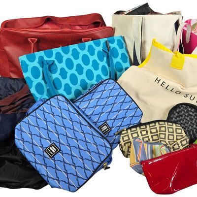 Sale Photo Thumbnail #39: HUGE CONTENTS LOT: Assorted Travel Bags and Cosmetic Pouches featuring Pierre Cardin and Estee Lauder