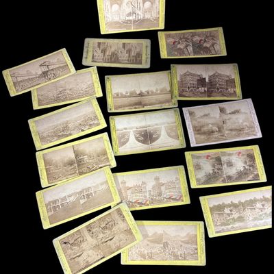 Sale Photo Thumbnail #750: A Collection of Late 19th Century Stereoview Cards Including American and Foreign Scenery