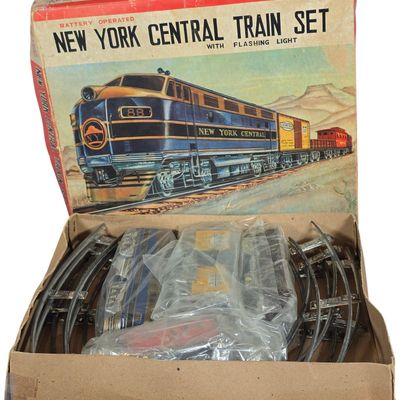 Sale Photo Thumbnail #382: Mego New York Central Battery Operated Train Set with Original Box