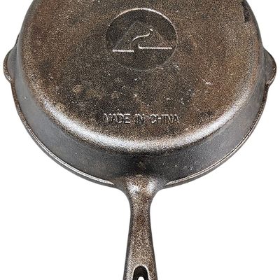 Sale Photo Thumbnail #545: Chinese Cast Iron Skillet with Double Pour Spouts