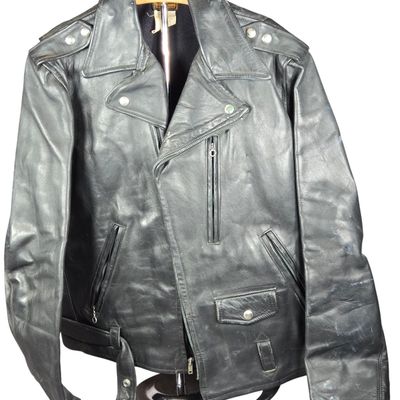 Sale Photo Thumbnail #559: Mid-Century Front Quarter Horsehide Motorcycle Jacket