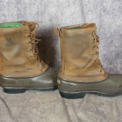 Sale Photo Thumbnail #335: A Pair of LaCrosse Buckmasters Leather and Rubber Hunting Pac Boots