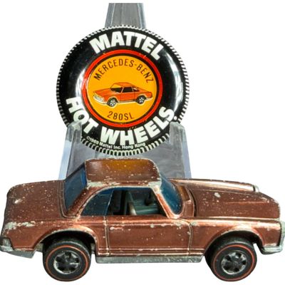 Sale Photo Thumbnail #261: Mattel Hot Wheels Redline Mercedes-Benz 280SL with Collector Button