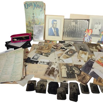 Sale Photo Thumbnail #190: A Collection of 19th and 20th Century Family Ephemera Including Tintypes, Cabinet Cards, and Raphael Tuck and Sons Childrens Book
