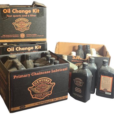 Sale Photo Thumbnail #58: Harley-Davidson Motorcycle Oil and Lubricant Collection with Retail Boxes