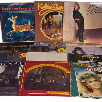 Sale Photo Thumbnail #463: 14 Vinyl LP Records and 12-Inch Singles Featuring Rock Pop and Country Artists