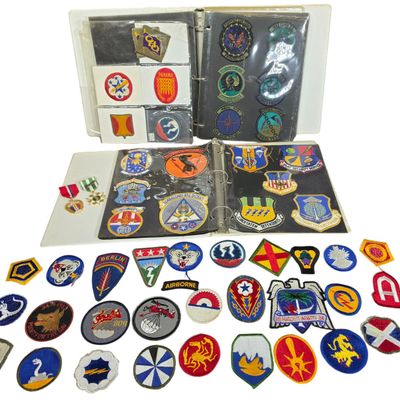Sale Photo Thumbnail #120: A Collection of United States Air Force and Army Embroidered Insignia and Two Service Medals