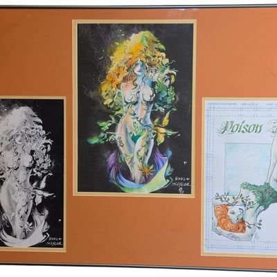 Sale Photo Thumbnail #309: A Trio of Poison Ivy Illustrations by Alex Ross, Steve Sayger, and Todd Beistel