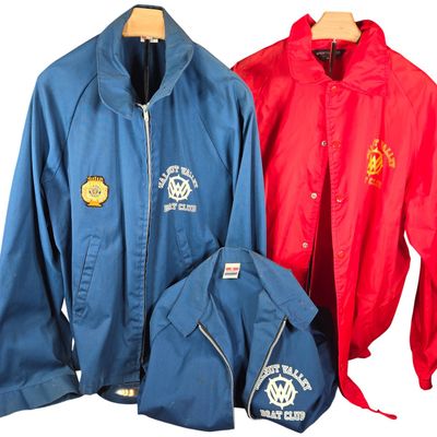 Sale Photo Thumbnail #557: Three Vintage Sportsmaster Walnut Valley Boat Club Utility and Coach Jackets