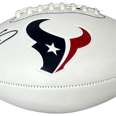 Sale Photo Thumbnail #62: Franklin Houston Texans Stefon Diggs Autographed Football with TRISTAR Authentication