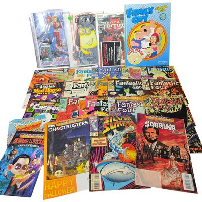 Sale Photo Thumbnail #321: An Assortment of Comic Books and Related Ephemera Including Marvel Fantastic Four John Byrne Run and Signed Specialty Items
