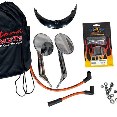 Sale Photo Thumbnail #70: CONTENTS LOT: Motorcycle Parts and Accessories featuring Screamin Eagle Daytona and JP Cycles